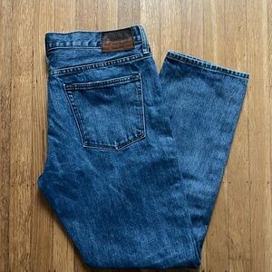 J. Crew Men's Straight Jeans in Blue